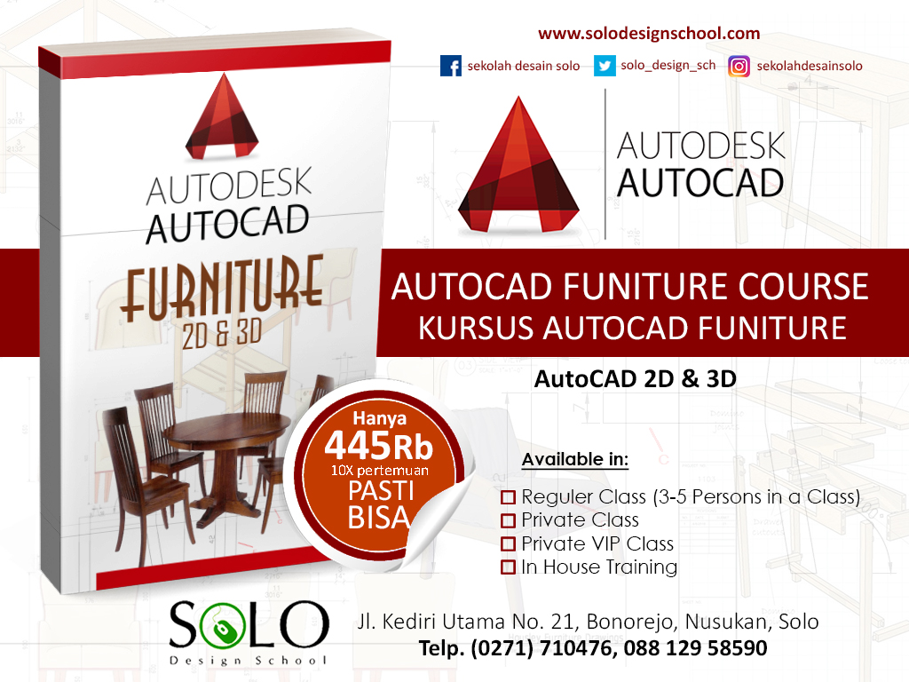 Kursus AutoCad Funiture
